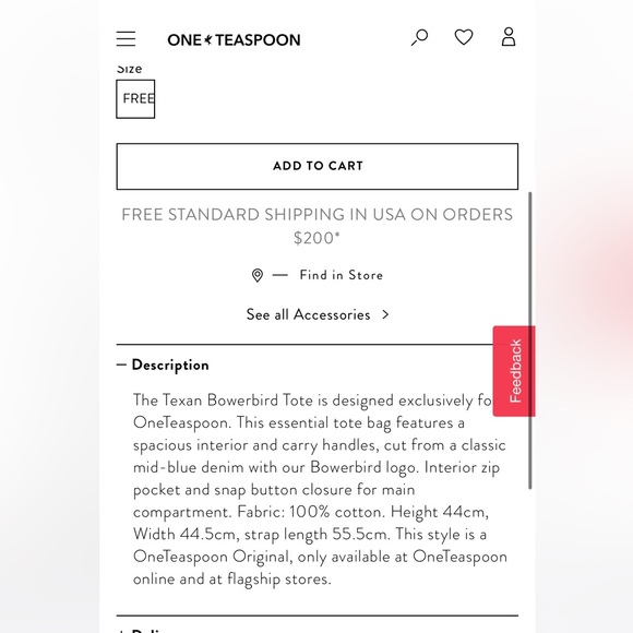 🌟NWT ONE TEASPOON DENIM BAG - Picture 4 of 4